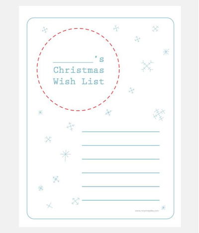 Three Christmas Wish List Printables