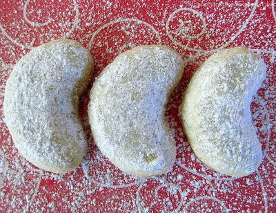 Almost Christmas Crescent Cookies