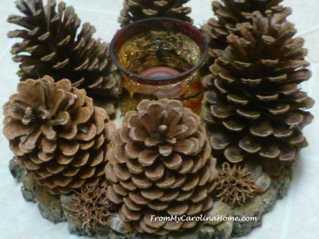 Pine Cone Candle Wreath Pine Cone Candle Wreath