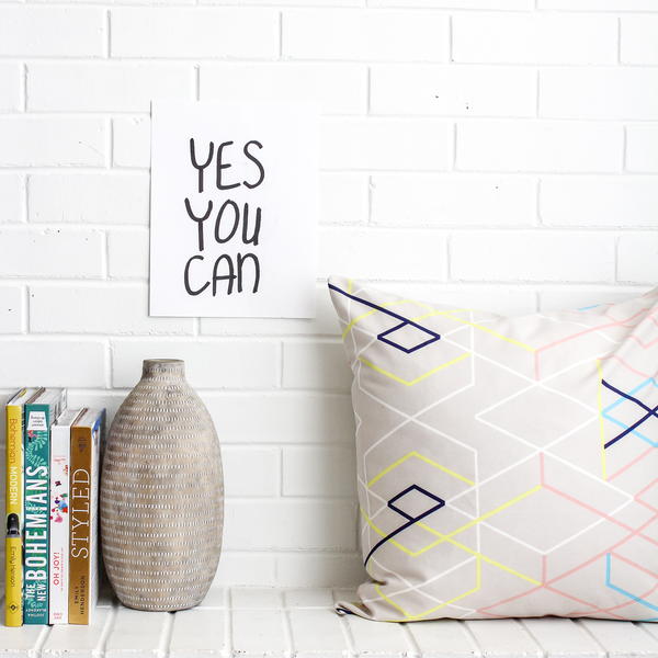 Modern Vibes Zipper Pillow