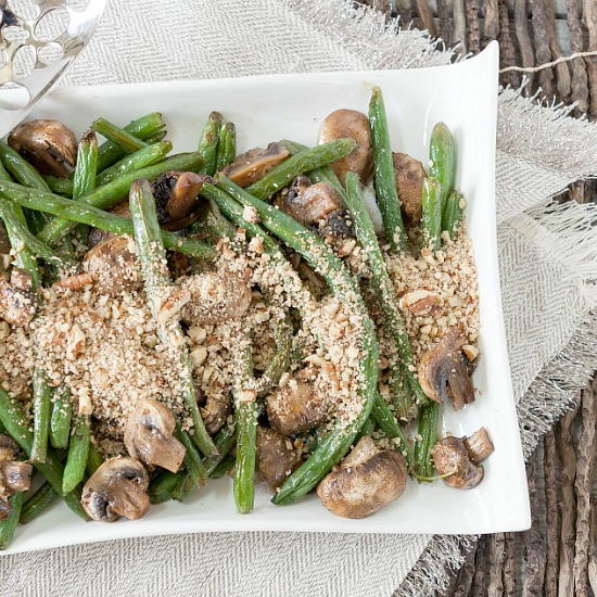 Marsala Roasted Green Beans Mushrooms Marsala Roasted Green Beans & Mushrooms