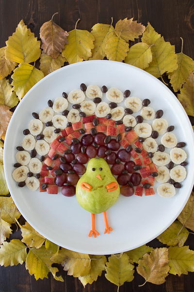 Turkey Fruit Platter Turkey Fruit Platter