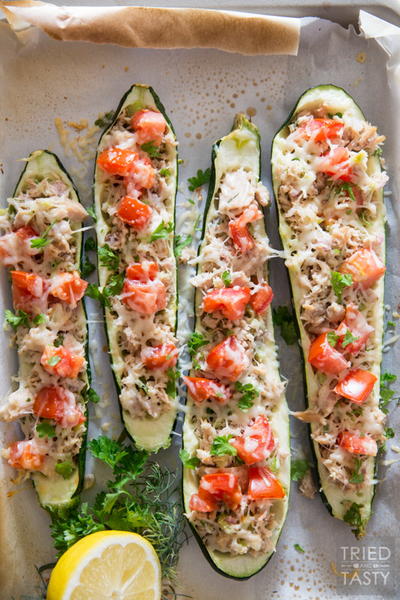 Healthy Zucchini Tuna Melts Healthy Zucchini Tuna Melts