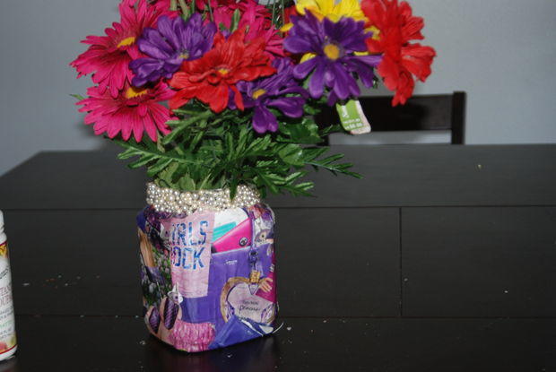 Dangerously Decadent Decoupage Jar Dangerously Decadent Decoupage Jar