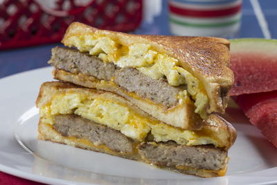 Sausage n Egg Grilled Cheese