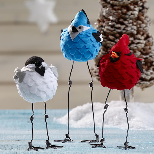 Felt Caroling Birds Felt Caroling Birds