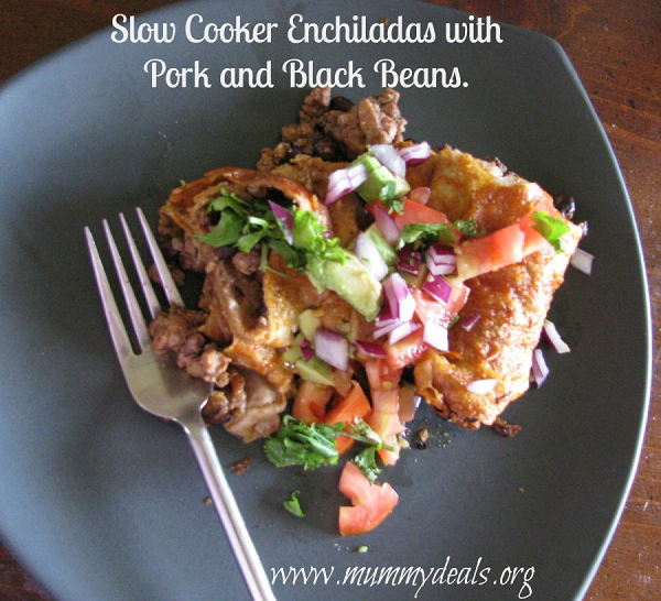 Slow Cooker Enchiladas With Pork and Black Beans Slow Cooker Enchiladas With Pork and Black Beans