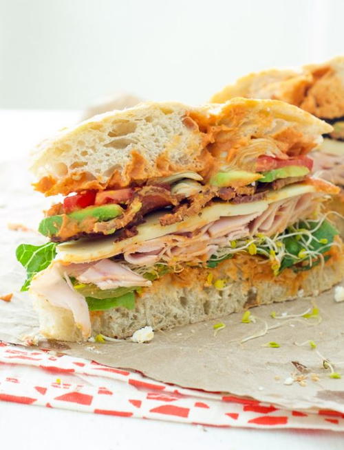 Zupas Copycat Roasted Red Pepper Hummus BLT Zupas Copycat Roasted Red Pepper Hummus BLT