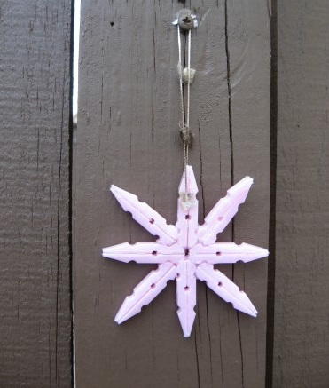Superb Snowflake Clothespin Craft Superb Snowflake Clothespin Craft