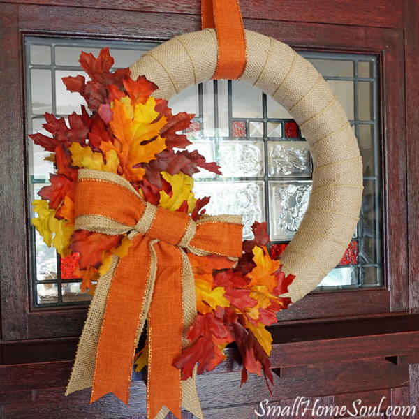 Fall Burlap Wreath Fall Burlap Wreath