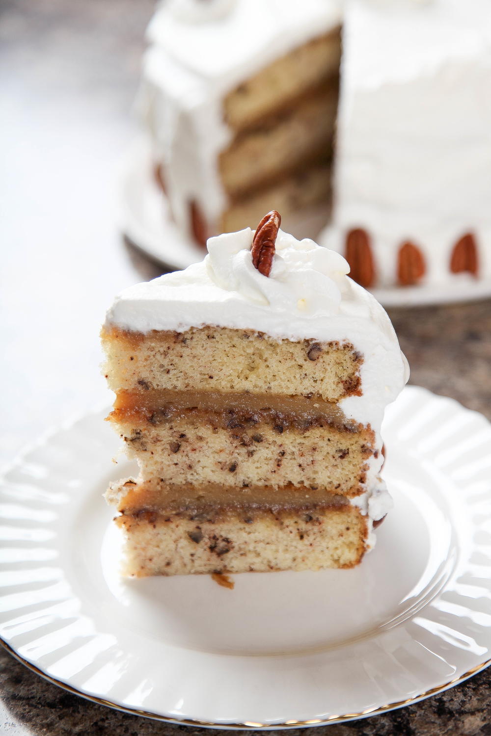 The king of all casseroles Pecan Pie Cake | RecipeLion.com