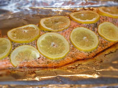 Simple Baked Salmon Fillet Simple Baked Salmon Fillet