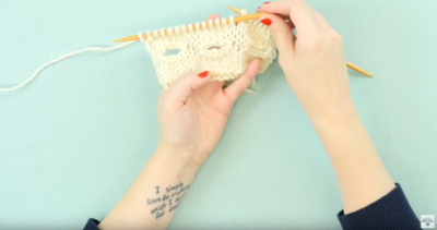 How to Knit One-Row Buttonholes