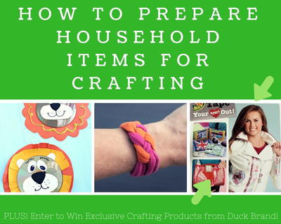 How to Prepare Household Items for Crafting + 6 Recycling Projects for Kids