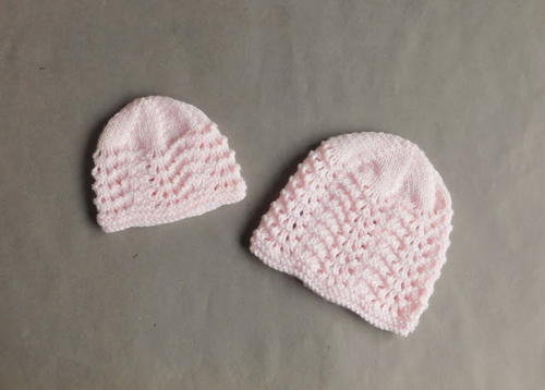 Old Shale Lace Baby Hat Old Shale Lace Baby Hat