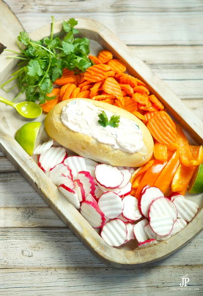 Baked Mexican Dip in a Bolillo Roll Baked Mexican Dip in a Bolillo Roll