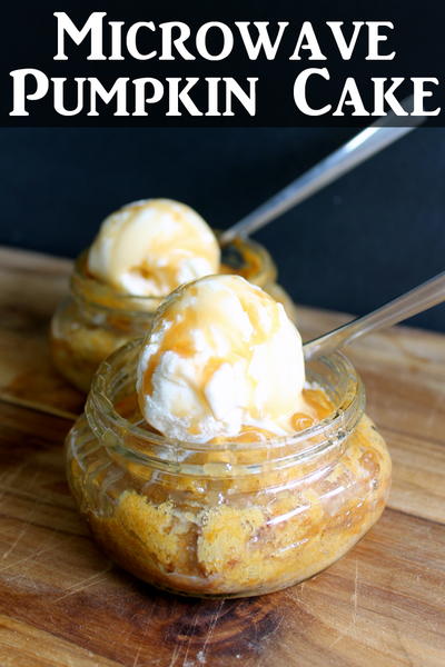 Microwave Pumpkin Cake in a Jar Microwave Pumpkin Cake in a Jar