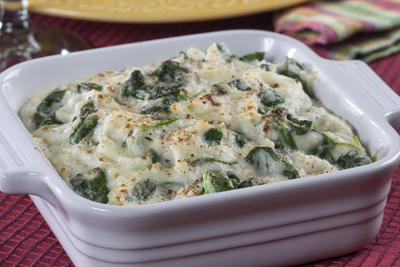 Creamed Cauliflower Spinach