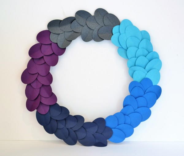 Colorful Paper Wreath Colorful Paper Wreath