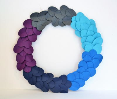 Colorful Paper Wreath