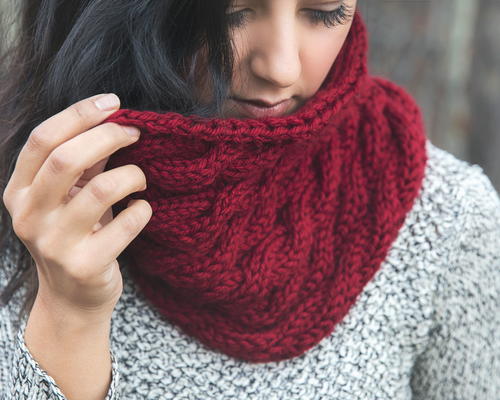 Chunky Wine Cowl Chunky Wine Cowl