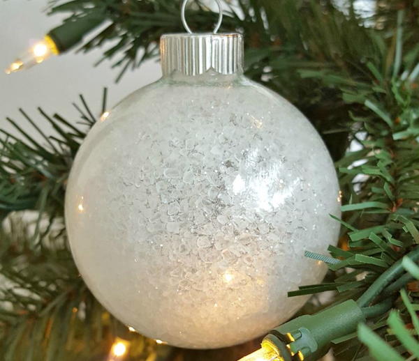 Frosted Glass Design Homemade Ornaments Frosted Glass Design Homemade Ornaments
