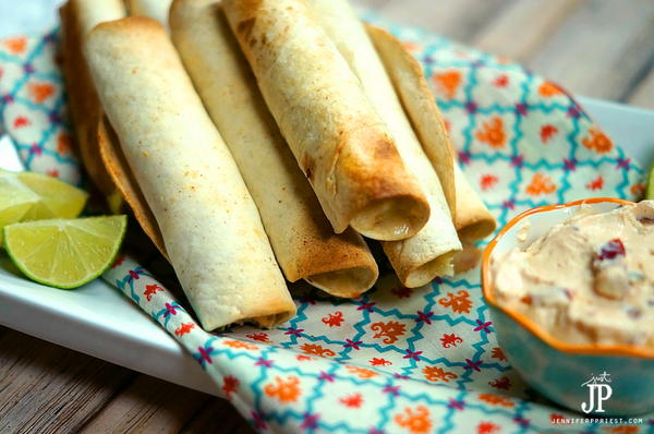 Garlic Lime Baked Chicken Taquitos Recipe Garlic Lime Baked Chicken Taquitos Recipe