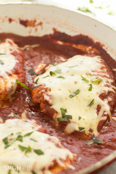 Healthier Skillet Chicken Parmesan Healthier Skillet Chicken Parmesan