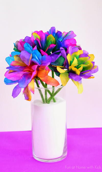 Vibrant Rainbow Coffee Filter Flowers Vibrant Rainbow Coffee Filter Flowers