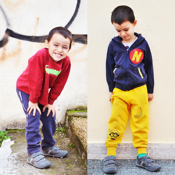 Repurposed Sweatershirt Pants for Kids
