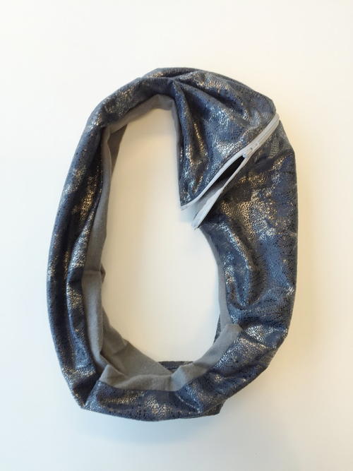 Stylish Suede Zipper Cowl Pattern Stylish Suede Zipper Cowl Pattern