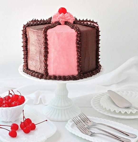 Cherry Chocolate Chip Layer Cake Cherry Chocolate Chip Layer Cake