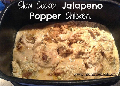 Slow Cooker Jalapeno Popper Chicken