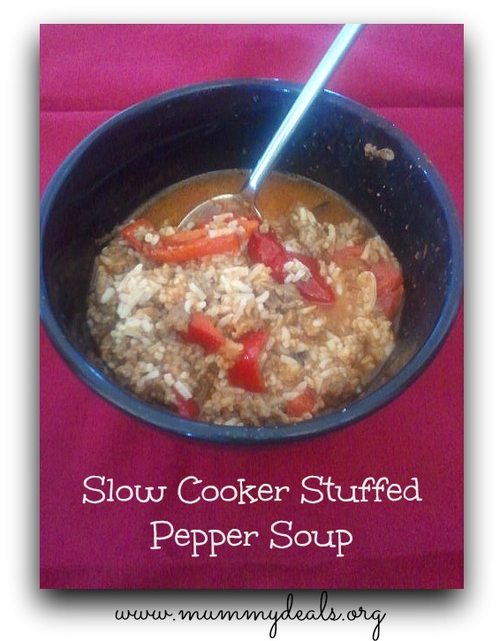 Slow Cooker Stuffed Pepper Soup