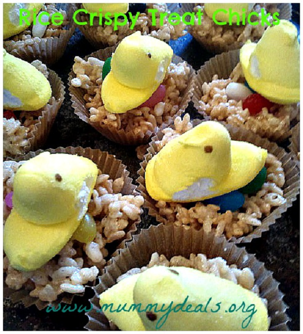Rice Crispy Treat Chicks Rice Crispy Treat Chicks