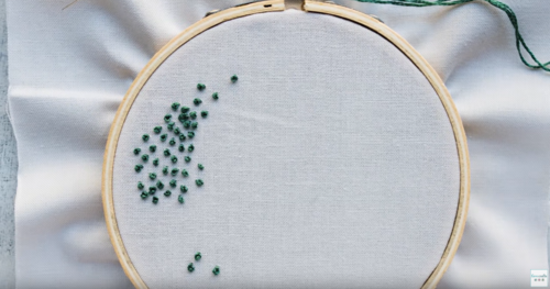 The French Knot Embroidery Technique The French Knot Embroidery Technique