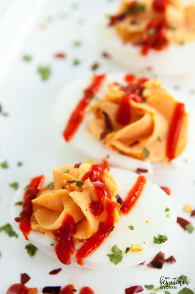 Sriracha Deviled Eggs Sriracha Deviled Eggs
