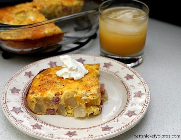 Ham and Potato Breakfast Casserole for Two Ham and Potato Breakfast Casserole for Two