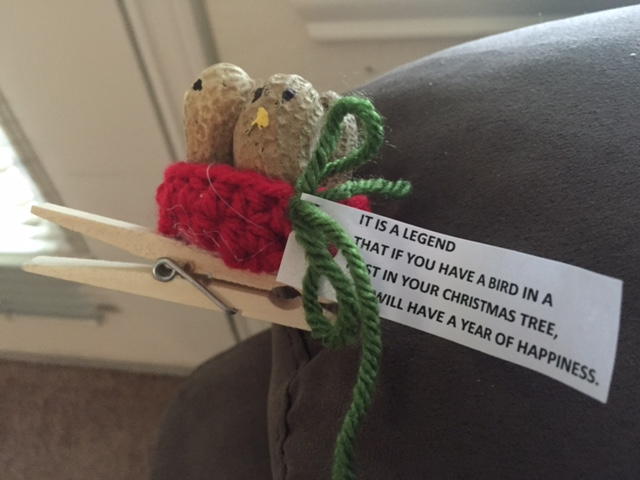 Handmade Birds Nest Christmas Tree Ornament Handmade Birds Nest Christmas Tree Ornament