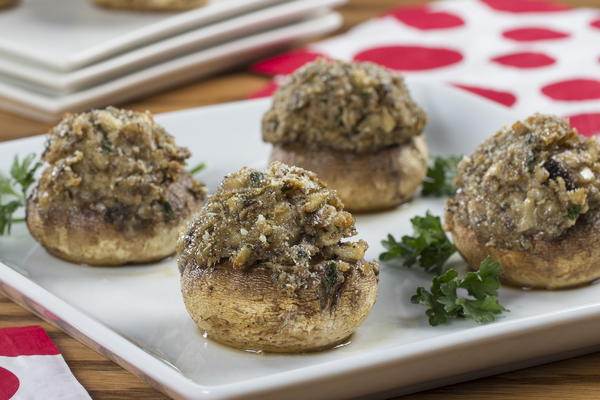 Italian Herb-Stuffed Mushrooms
