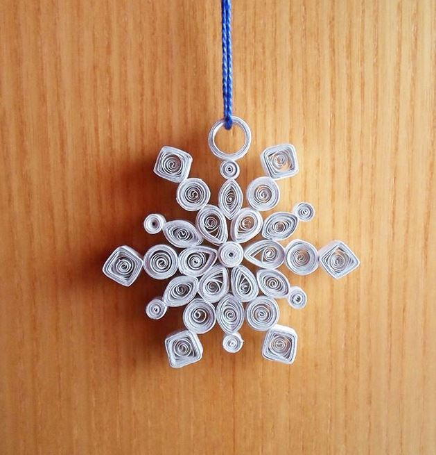 Winter Swirls Quilled Snowflake Ornament Winter Swirls Snowflake Ornament