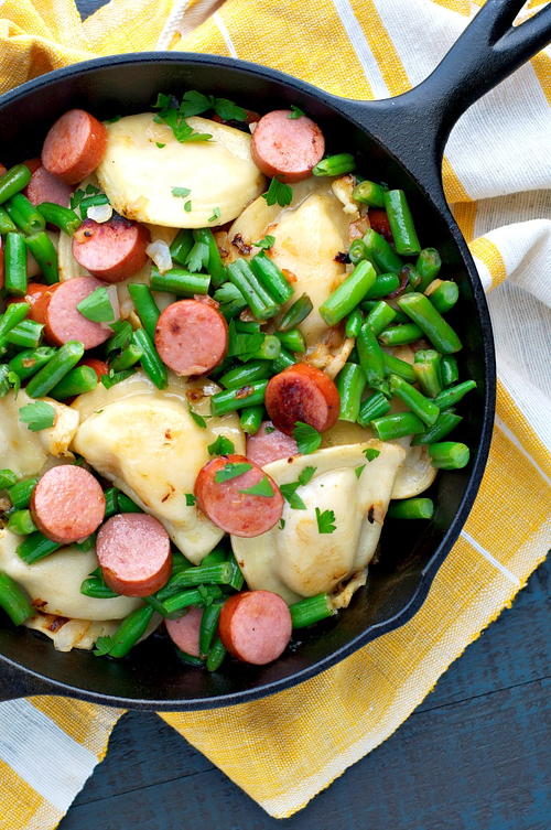 One Skillet Kielbasa Sausage and Pierogies One Skillet Kielbasa Sausage and Pierogies
