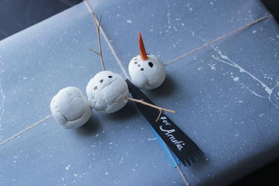 Quick and Fun Snowman Gift Topper