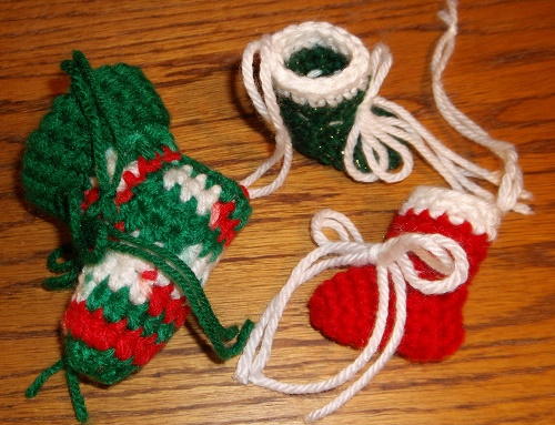 Mini Tree Stocking Ornaments Mini Tree Stocking Ornaments