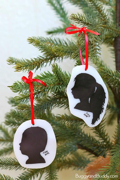 Special Silhouette Homemade Ornaments