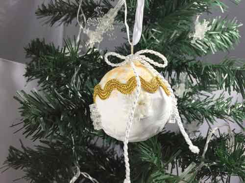 Christmas Snowball Ornament Christmas Snowball Ornament