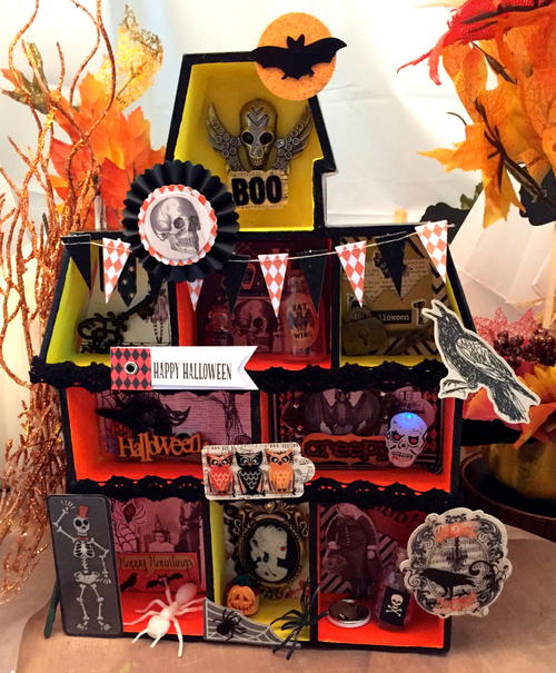 DIY Haunted House Shadow Box DIY Haunted House Shadow Box