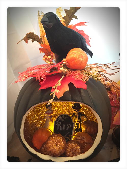 DIY Halloween Pumpkin Diorama Tutorial DIY Halloween Pumpkin Diorama Tutorial