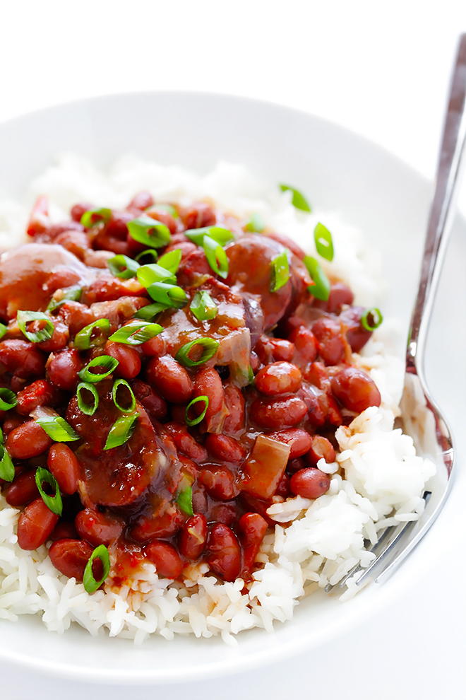 Slow Cooker Creole Red Beans and Rice | FaveSouthernRecipes.com