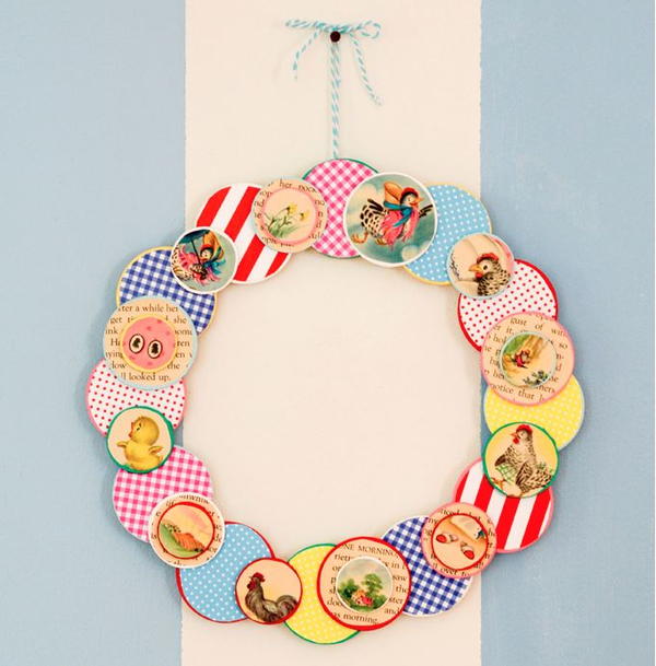 Vintage Childrens Book DIY Wreath Vintage Childrens Book DIY Wreath